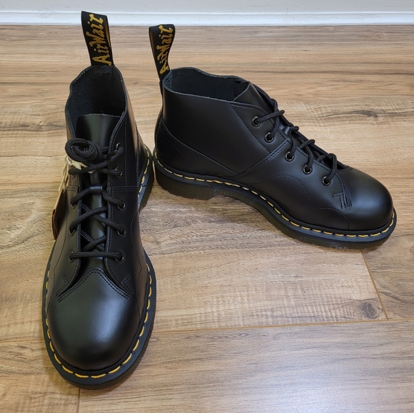 Dr. Martens Shoes - Dr. Martens Church vintagemonkey boots, black vintage smooth, size US 9
